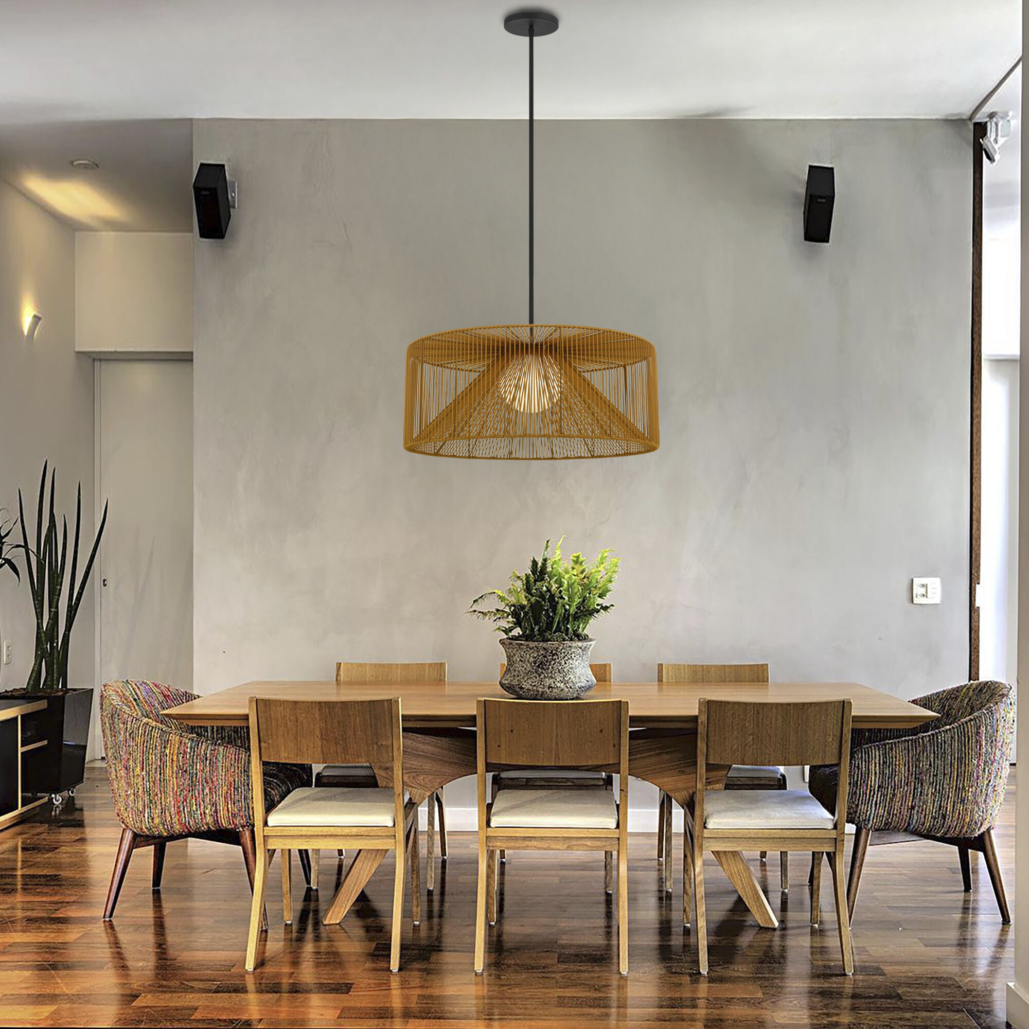 Key West LED 30 inch Sand Black Outdoor Pendant